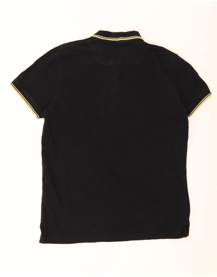 DIESEL Herren Poloshirt XL Schwarz Baumwolle