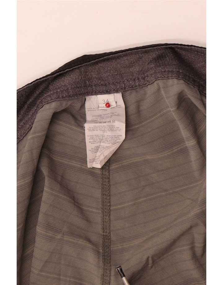 Rip Curl Herren-Badeshorts, groß, grau gestreift, Polyester