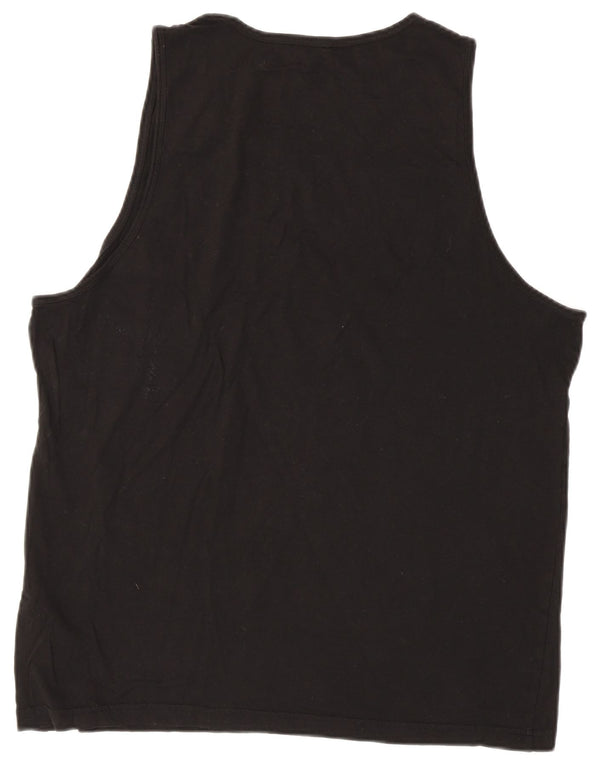 Puma Herren Graphic Vest Top 2XL Schwarz Baumwolle