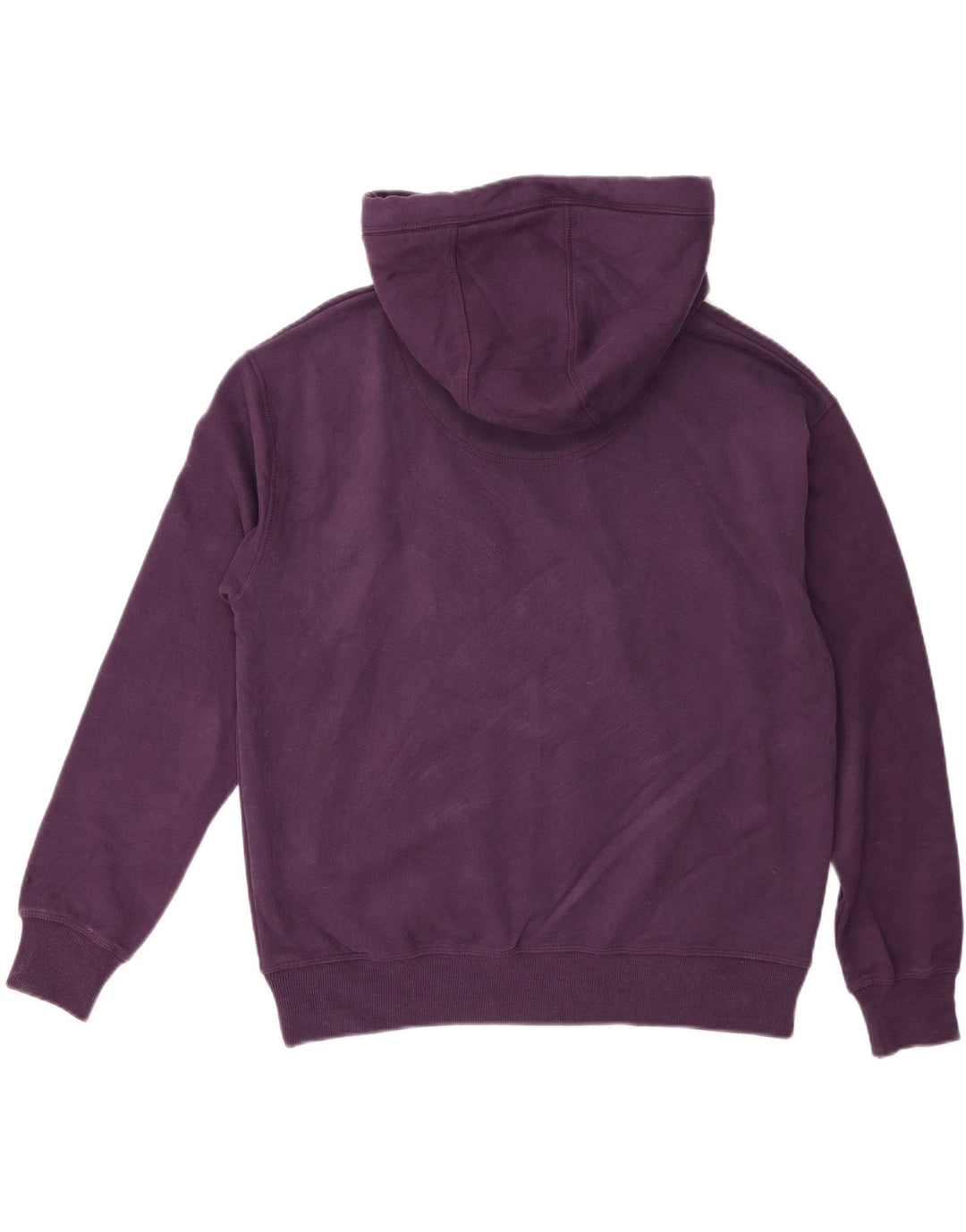 Fat Face übergroßer Damen-Hoodie-Pullover, UK-Größe 14, mittelviolette Baumwolle