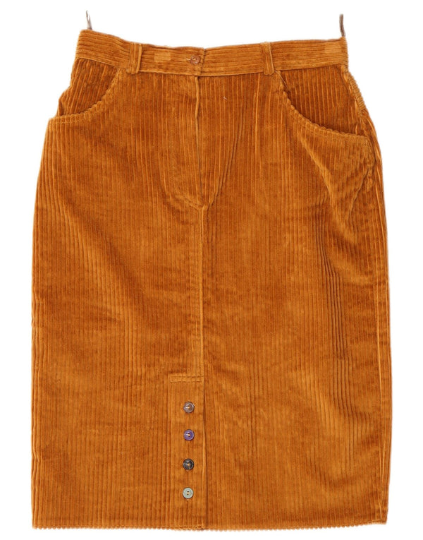 Vintage Damen Cordrock IT 42 Medium W28 Beige