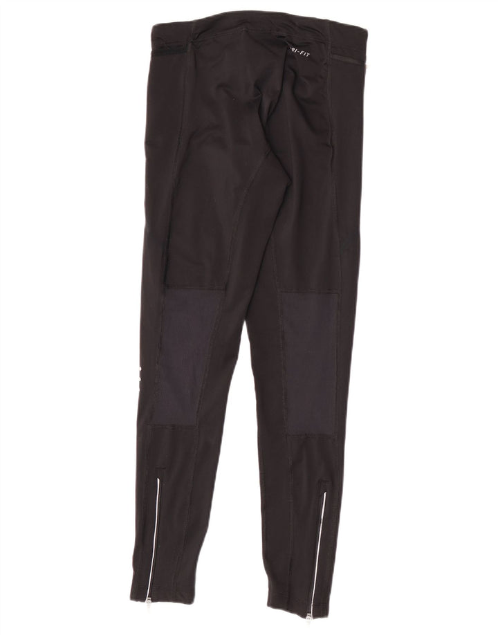 Nike Damen Dri Fit Leggings UK 6 XS Schwarz Colourblock Polyester