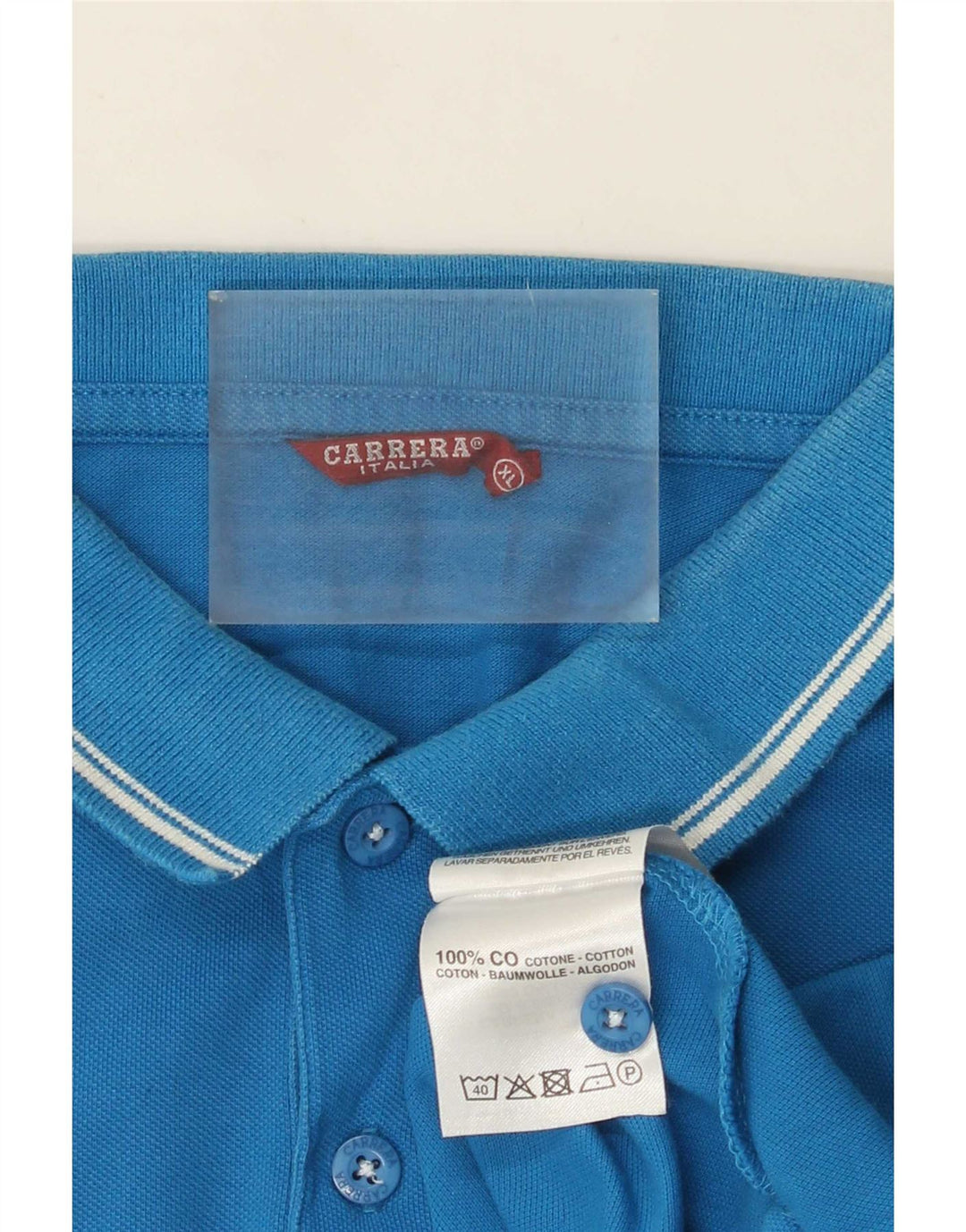 Carrera Herren Poloshirt XL Blau Baumwolle
