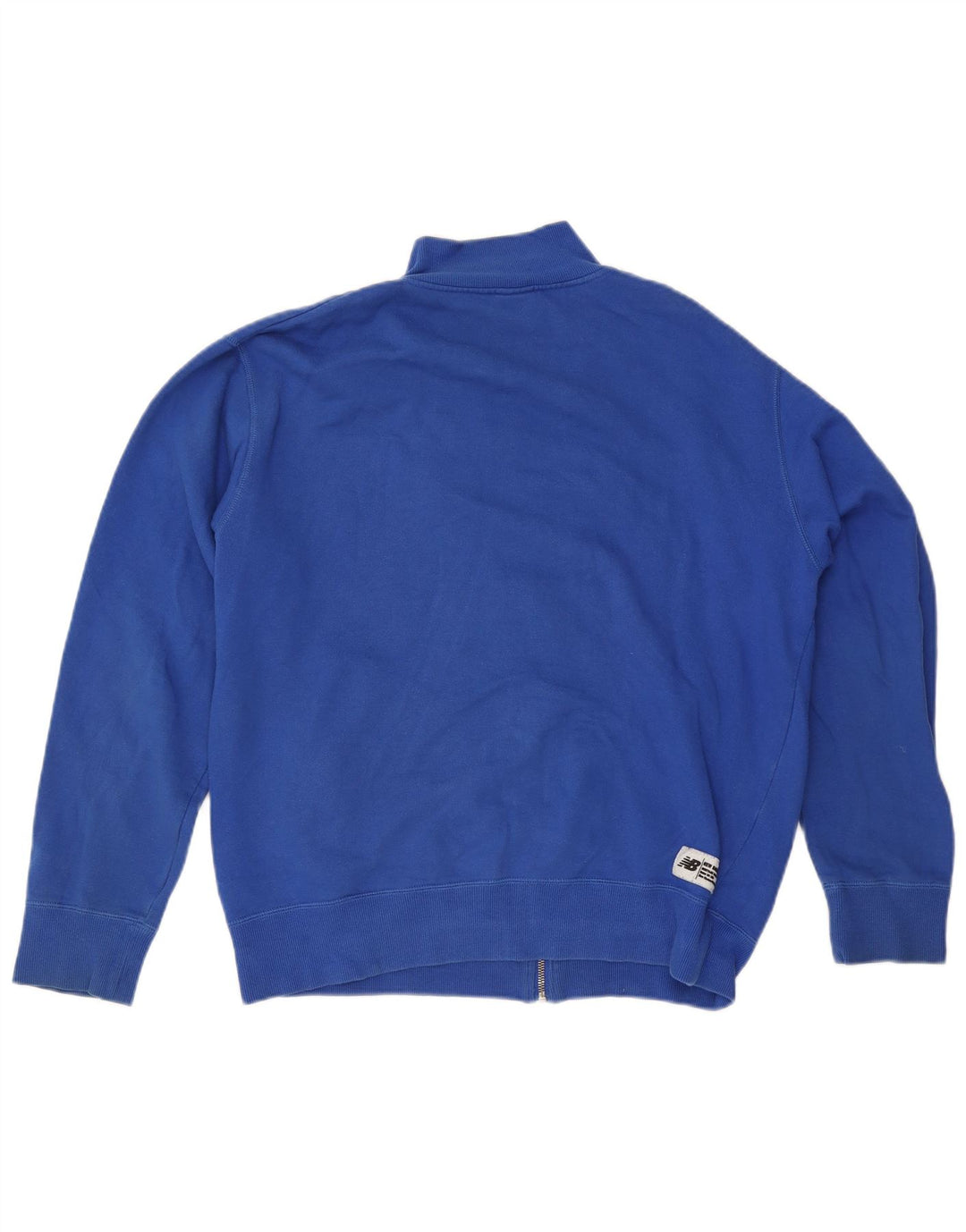 New Balance Herren-Trainingsanzugoberteil aus mittelblauer Baumwolle