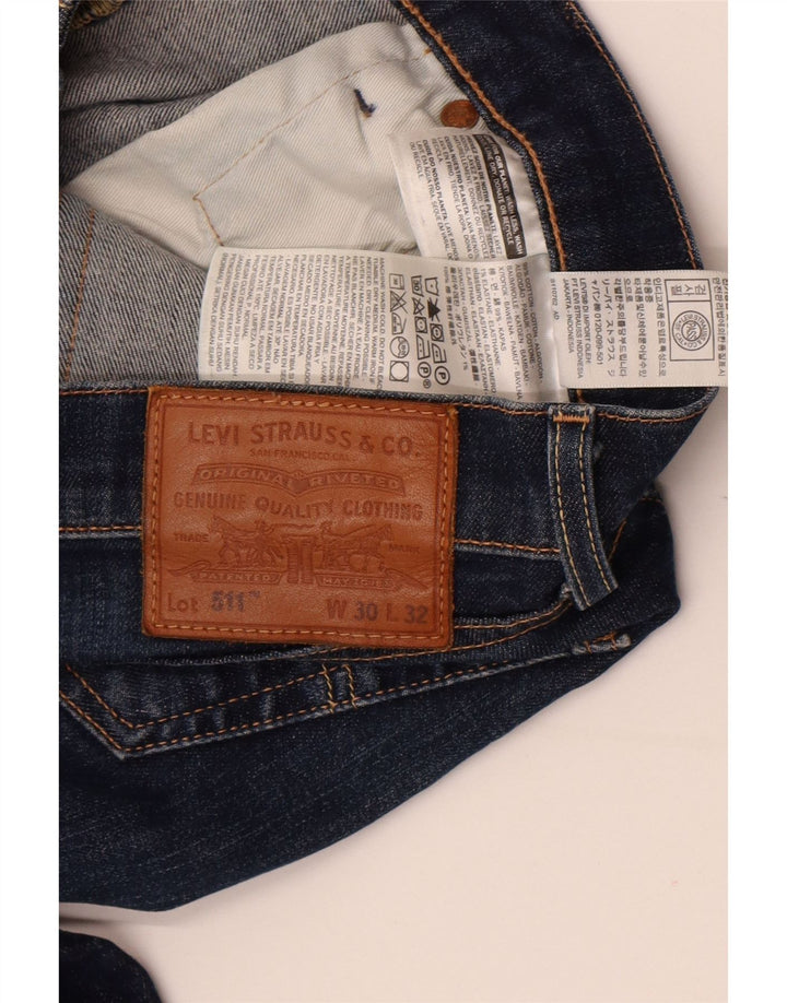 Levi's Herren 511 Slim Jeans W30 L32 Marineblau Baumwolle