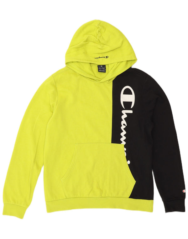 Champion Kapuzenpullover mit Grafik für Jungen, 15–16 Jahre, 2XL, Gelb, Farbblock
