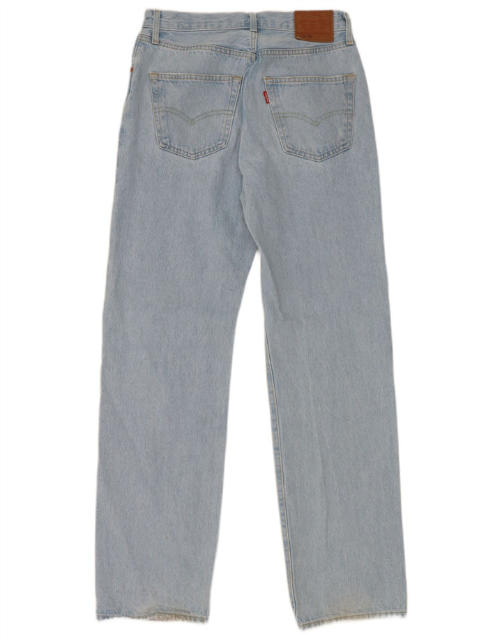 Levi's Damen 501 Straight Jeans W25 L32 Blaue Baumwolle