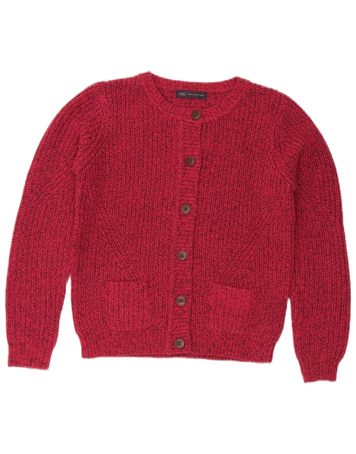 Marks & Spencer Damen-Strickjacke in Übergröße, Gr. 10, klein, rosa meliert