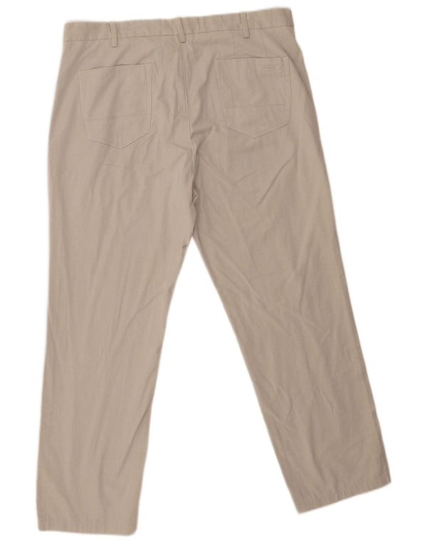 Massimo Dutti Herren gerade Chinohose EU 44 Large W34 L27 Grau