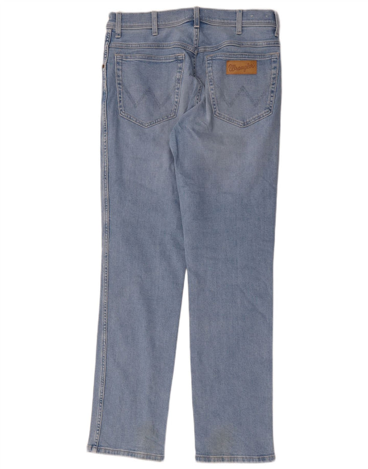 Wrangler Herren Texas Slim Jeans W33 L32 Blaue Baumwolle