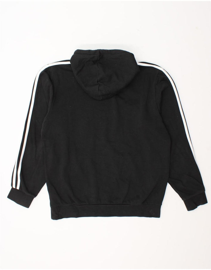 Adidas Herren Graphic Hoodie Pullover Mittelschwarze Baumwolle