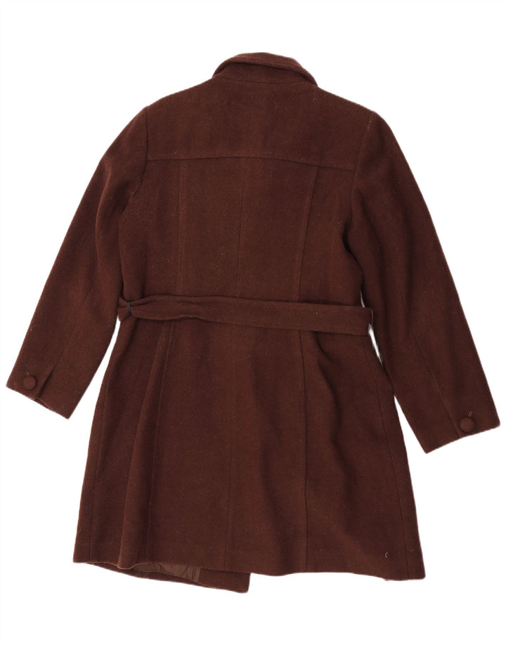 Marks & Spencer Damenmantel UK 18 XL Braune Schurwolle