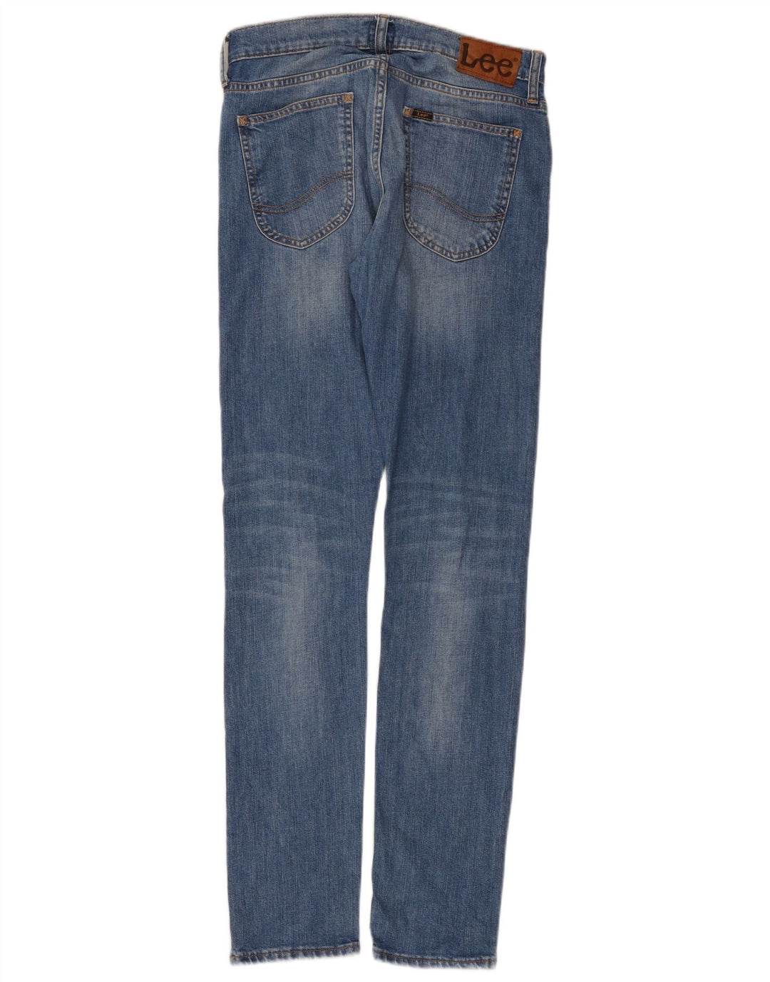 Lee Damen Luke Distressed Slim Jeans W29 L32 Blaue Baumwolle