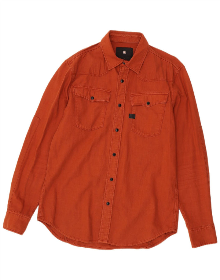 G-Star Herren Jeanshemd Mittelorange Baumwolle
