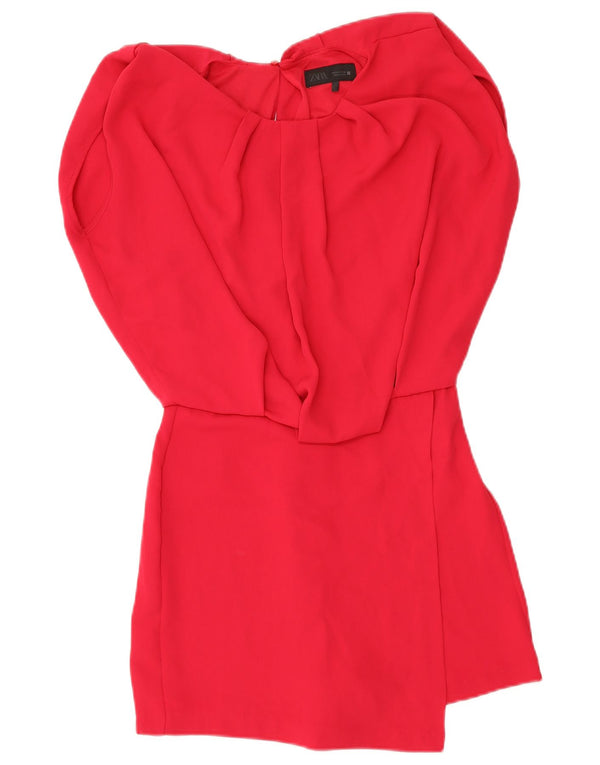 Zara Womens Playsuit UK 10 Small Rosa Polyester