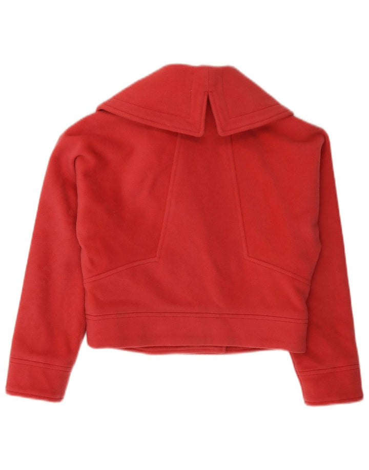 VINTAGE Zweireihiger Blazer für Mädchen, 7–8 Jahre, rosa Wolle