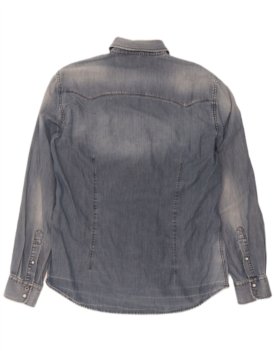 Gas Herren Jeanshemd XL Blau Baumwolle