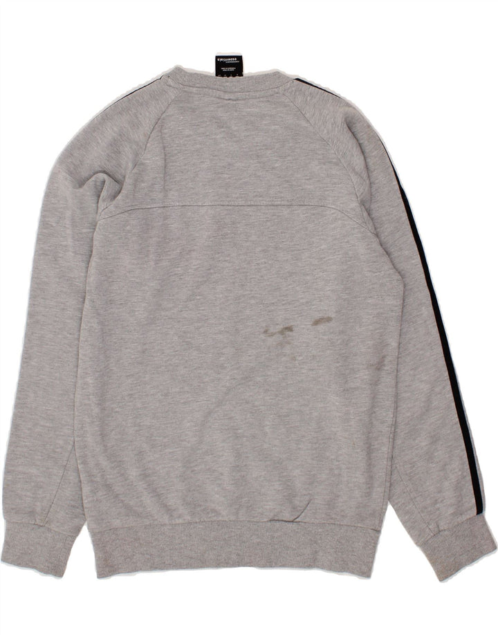 ADIDAS Mens Sweatshirt Jumper Small Grey Cotton Vintage Adidas and Second-Hand Adidas from Messina Hembry 