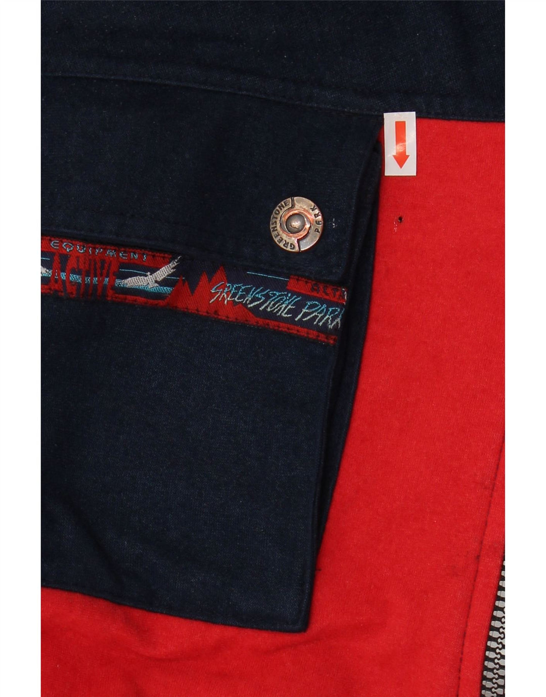 Sreekstone Park Herren-Trainingsanzug-Oberteil, Jacke, XL, Rot, Farbblock