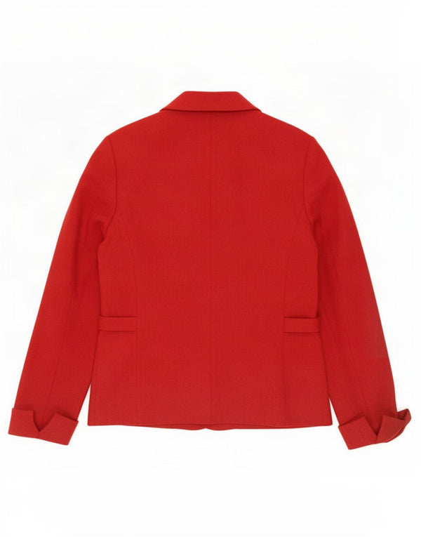 Frank Eden Damen-Blazerjacke mit 3 Knöpfen, UK 14, Größe L, Rot, Polyester