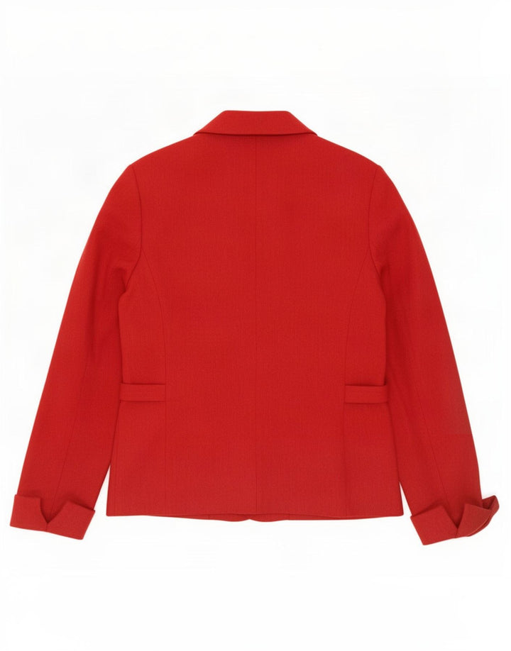 Frank Eden Damen-Blazerjacke mit 3 Knöpfen, UK 14, Größe L, Rot, Polyester