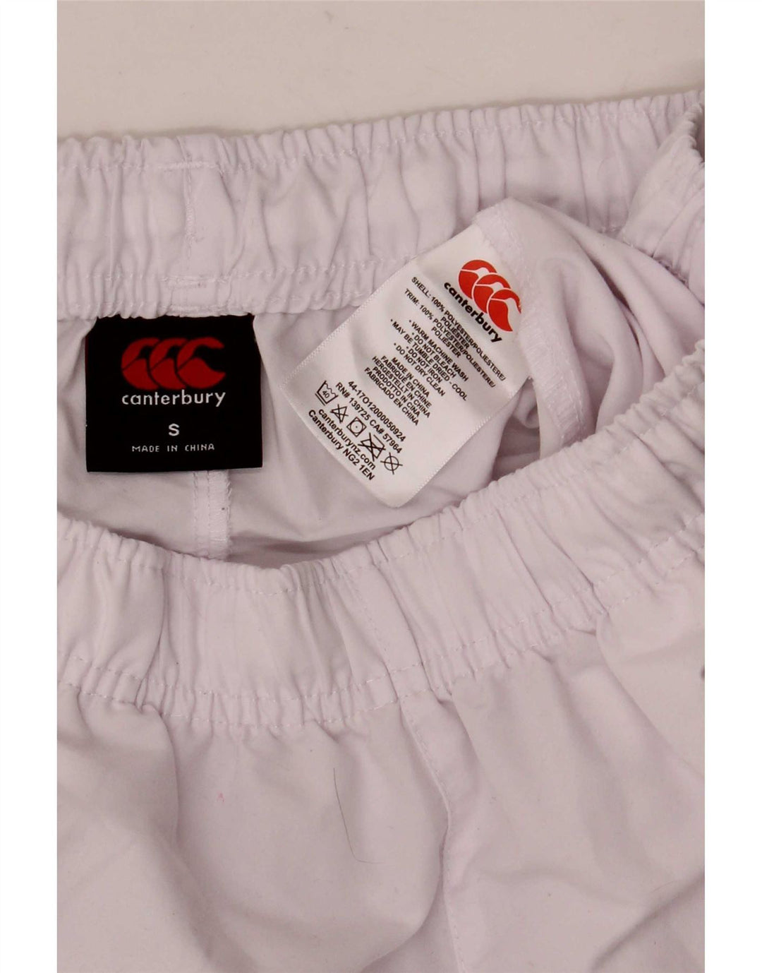 Canterbury Herren-Sportshorts, Größe S, Weiß, Polyester