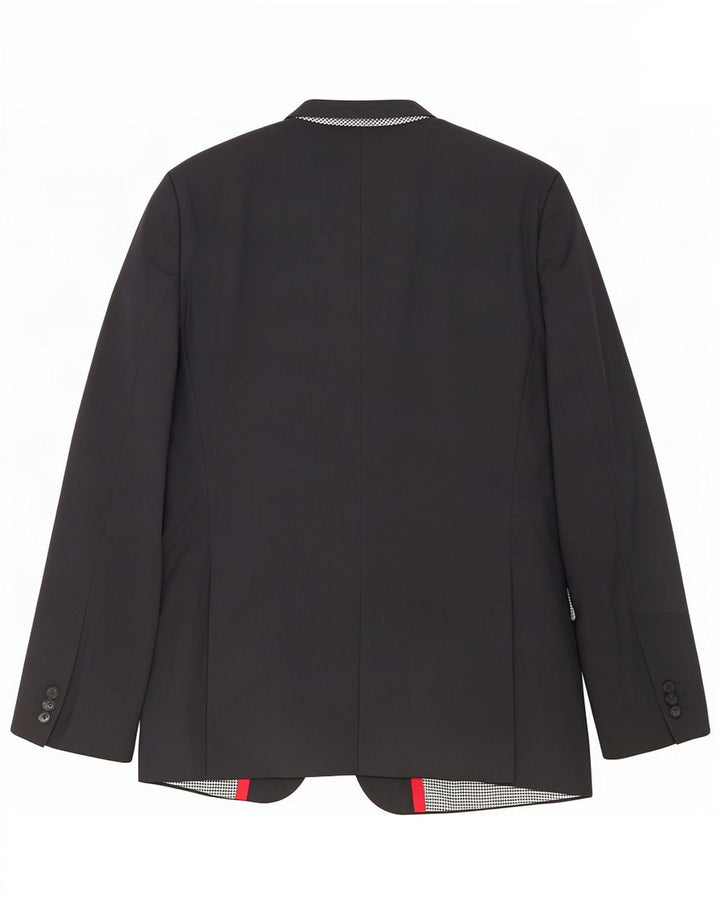 Zara Herren-Blazer mit 2 Knöpfen, UK 38, mittelgraues Polyester