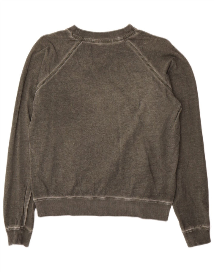 G-STAR Womens Graphic Sweatshirt Jumper UK 14 Medium Grey Cotton