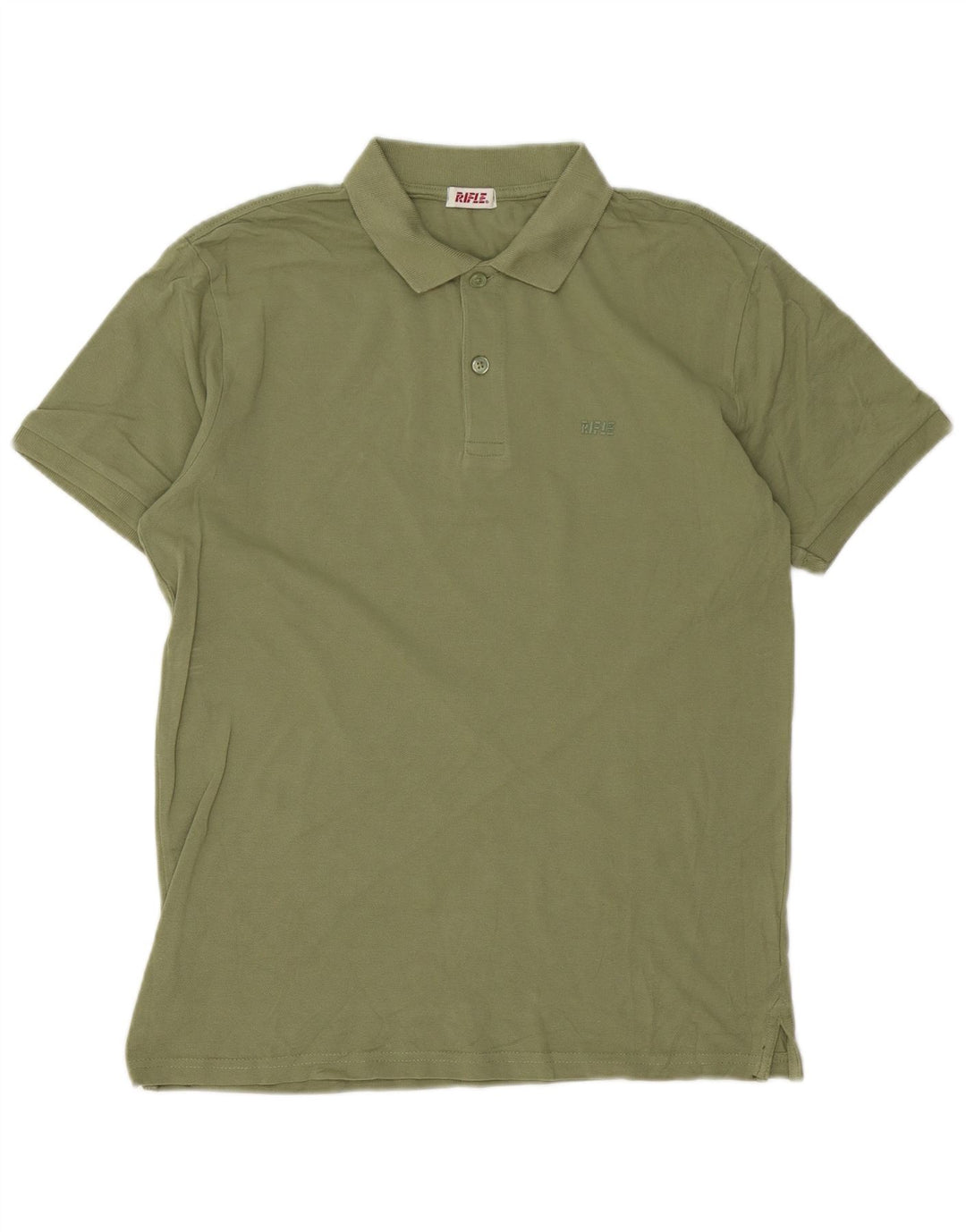 Rifle Herren-Poloshirt, groß, grüne Baumwolle
