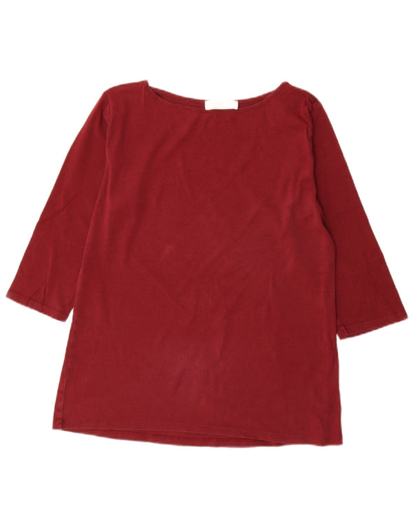 Zara Damen Top 3/4 Ärmel UK 18 XL Rot