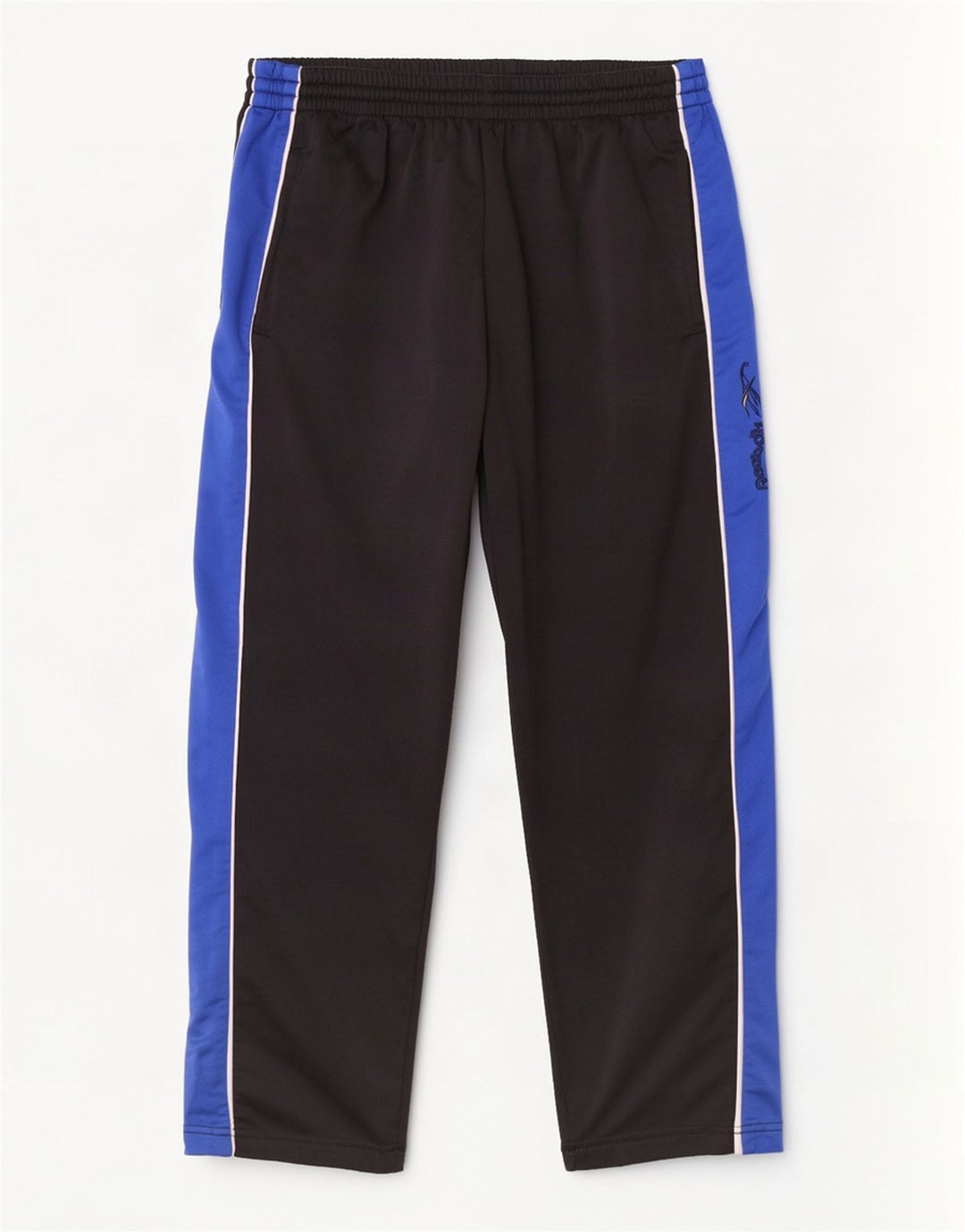 Reebok Herren-Trainingshose mit Grafik, Größe S, Schwarz, Farbblock-Polyester
