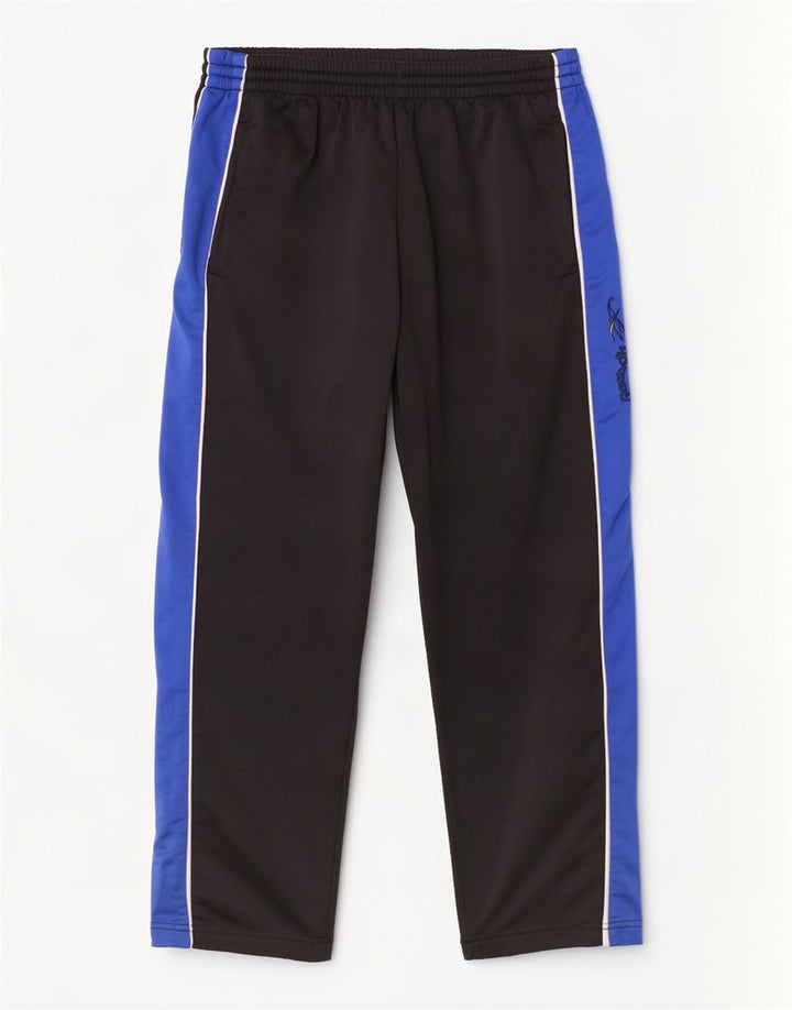 Reebok Herren-Trainingshose mit Grafik, Größe S, Schwarz, Farbblock-Polyester
