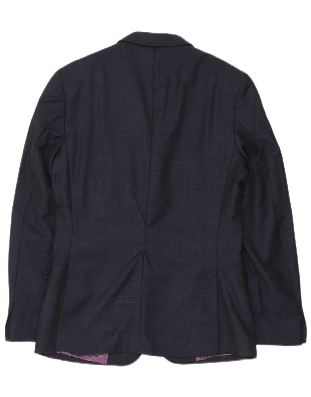 Ted Baker Herren-Blazer mit 1 Knopf, US 36, kleine marineblaue Wolle