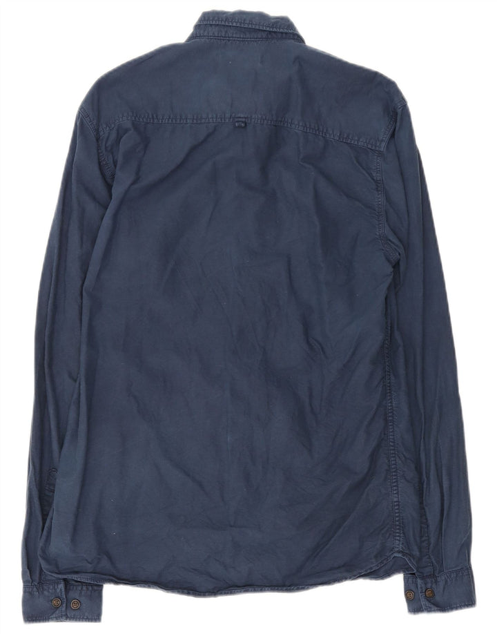 Jack & Jones Herrenhemd, groß, marineblau, Baumwolle