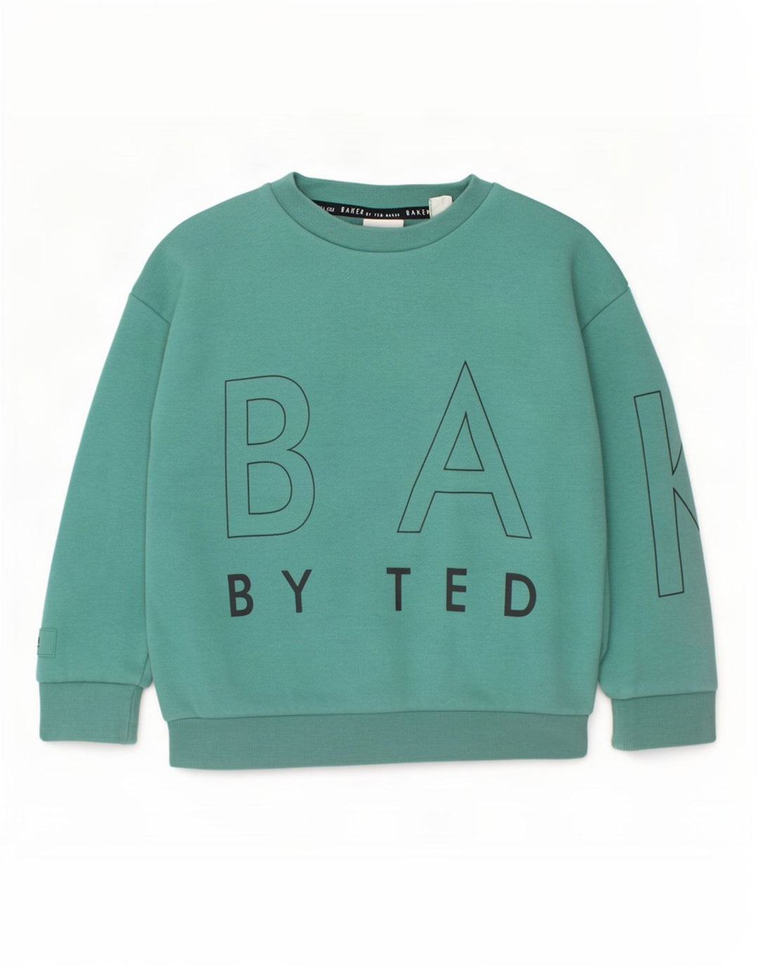 Ted Baker Jungen-Sweatshirt mit Grafik, 4–5 Jahre, grüne Baumwolle