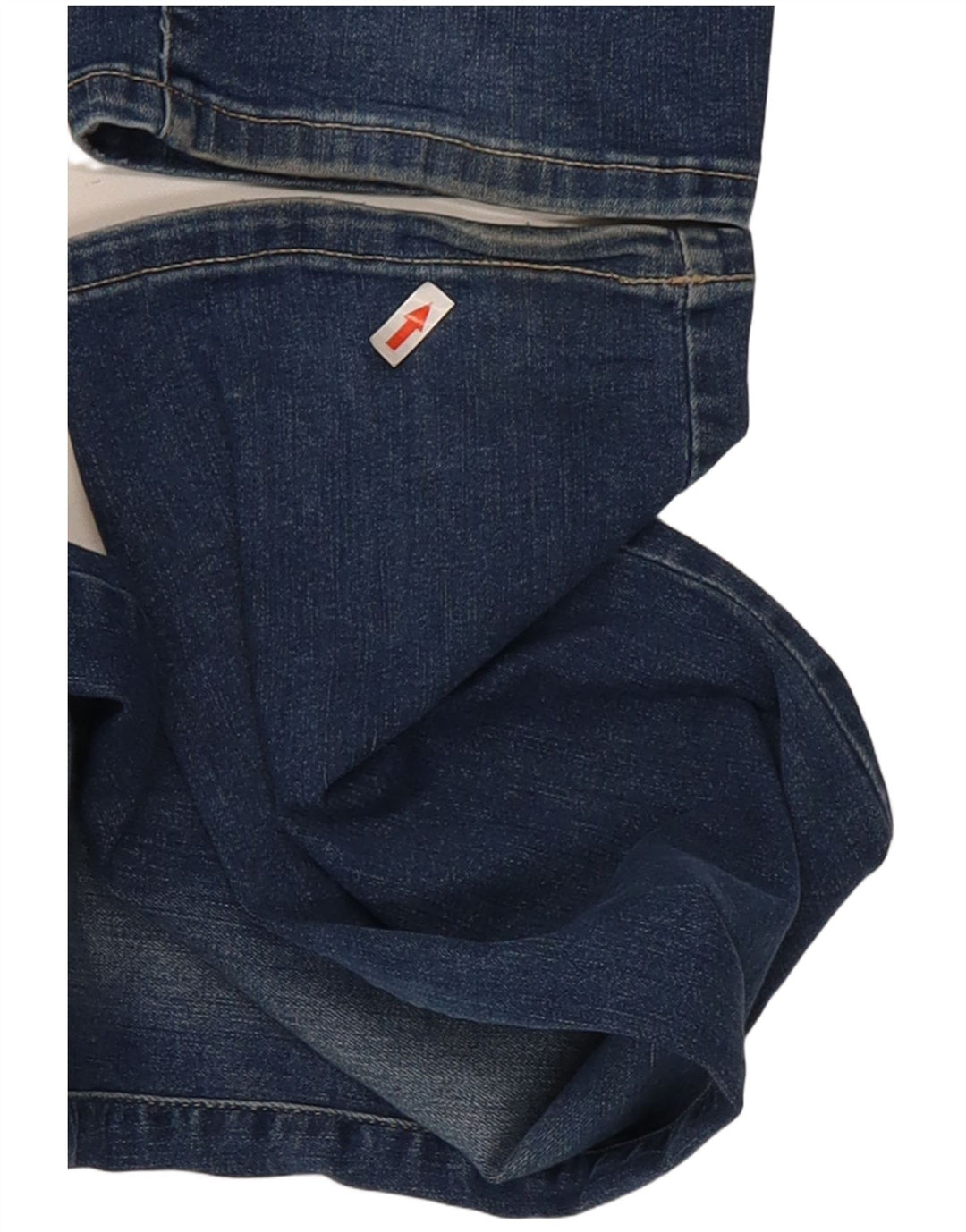 Guess Damen Mid Rise Straight Jeans W31 L31 Blaue Baumwolle