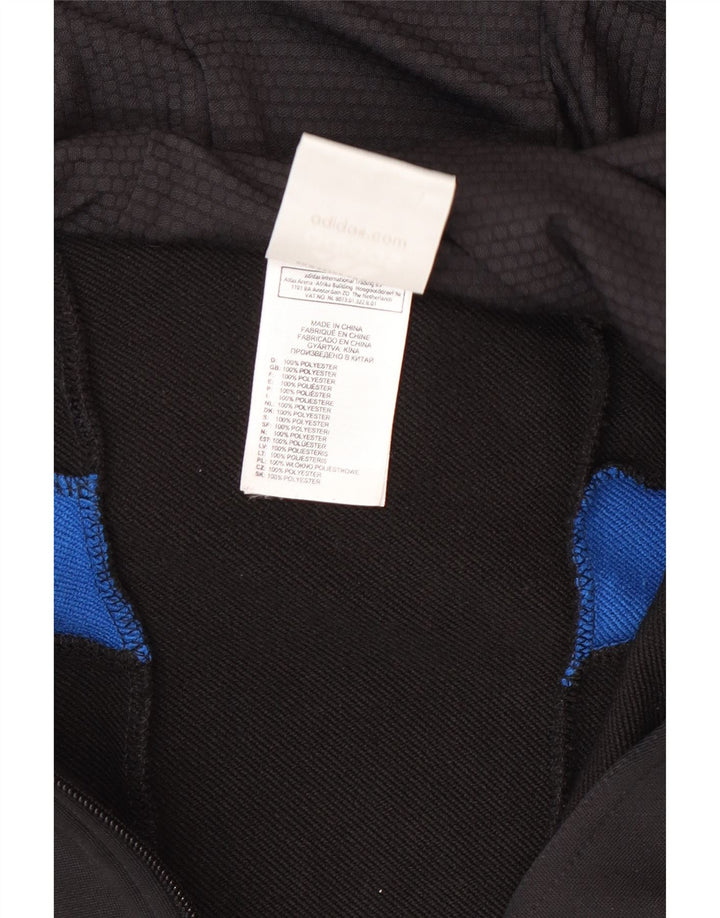 Adidas Herren Zip Hoodie Pullover Medium Schwarz Polyester Sport