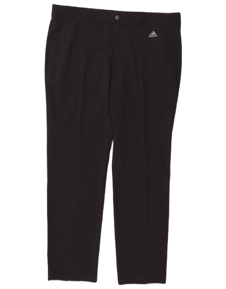 Adidas Herren Slim Chino Hose W38 L32 Schwarz Polyester