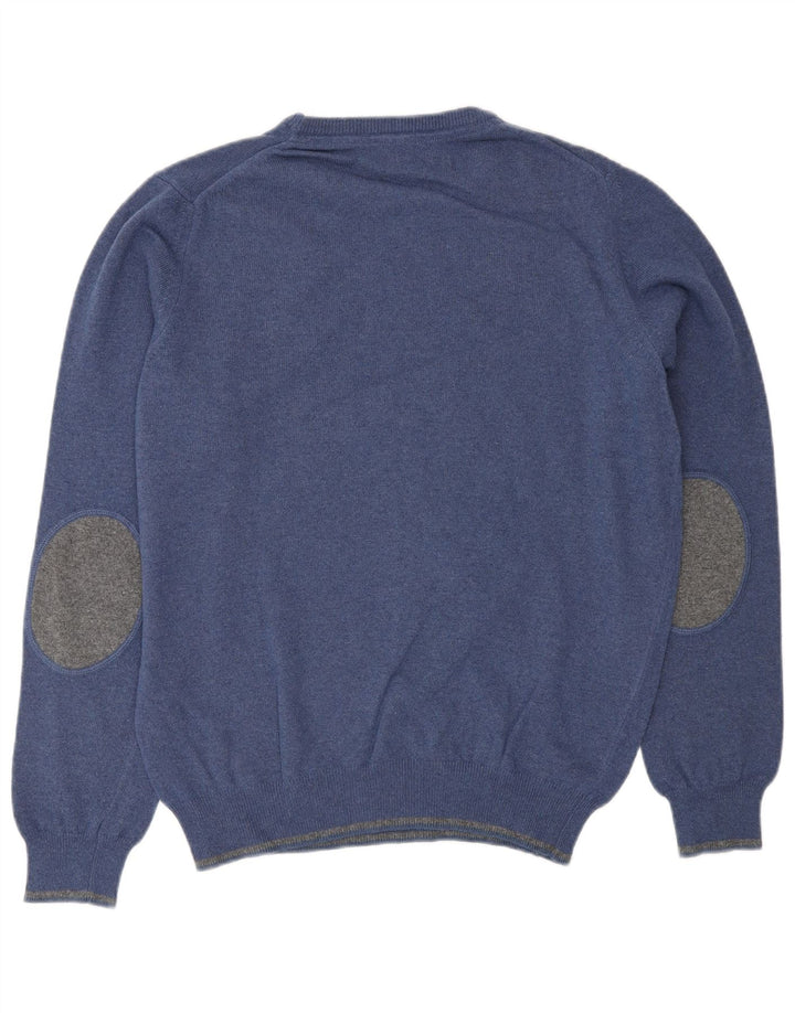JECKERSON Herren-Pullover mit Rundhalsausschnitt, Größe S, Blau