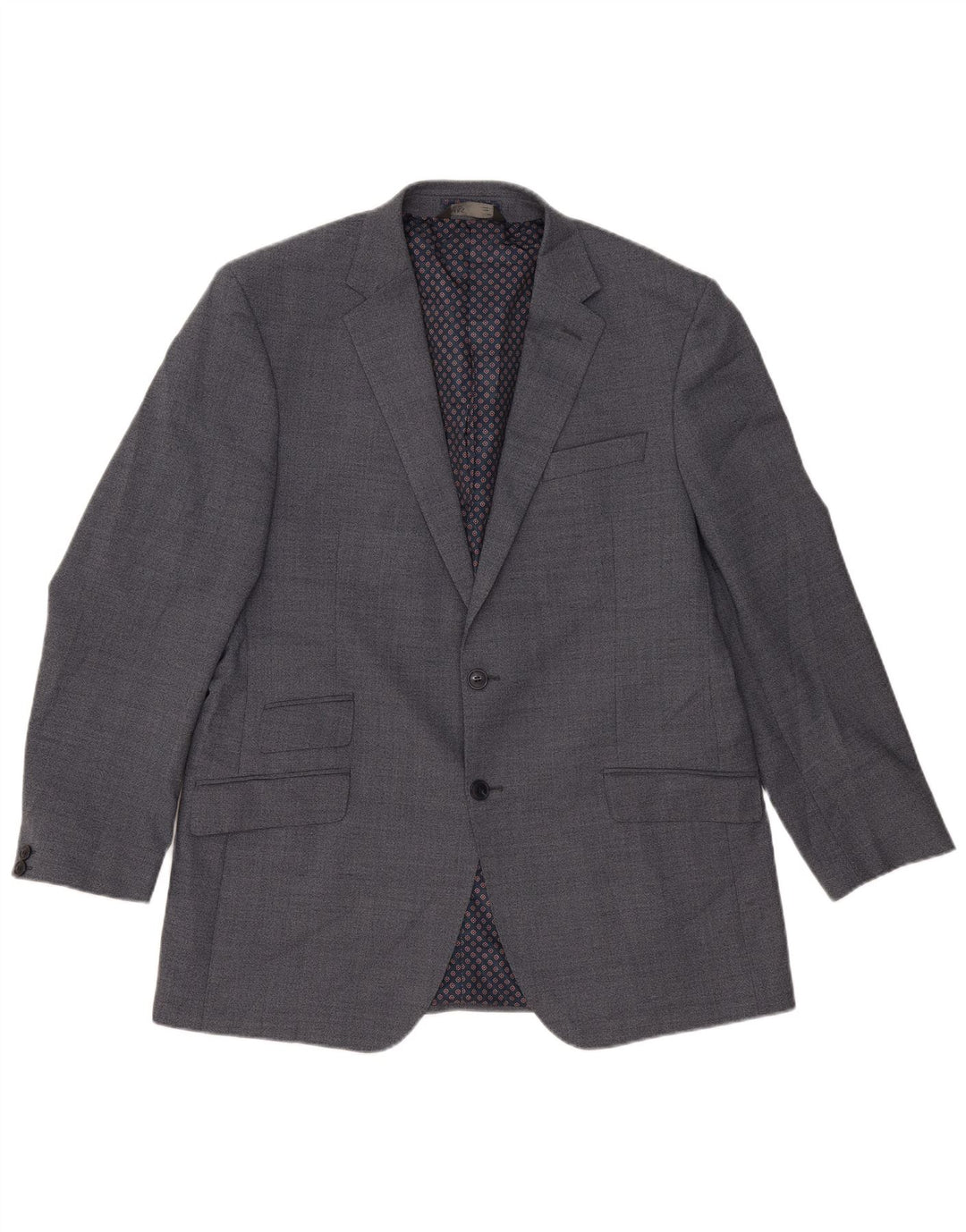 Marks & Spencer Herren-Blazer mit 2 Knöpfen, UK 44, XL, Blau, Polyester