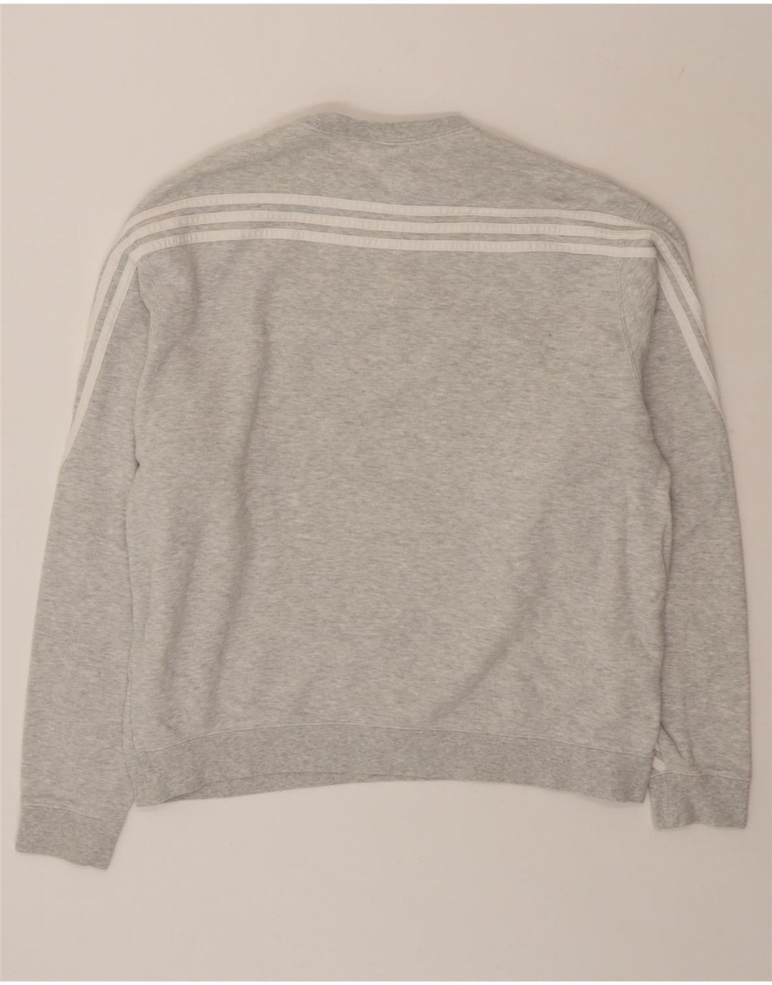 ADIDAS Mens Sweatshirt Jumper Large Grey Cotton Vintage Adidas and Second-Hand Adidas from Messina Hembry 