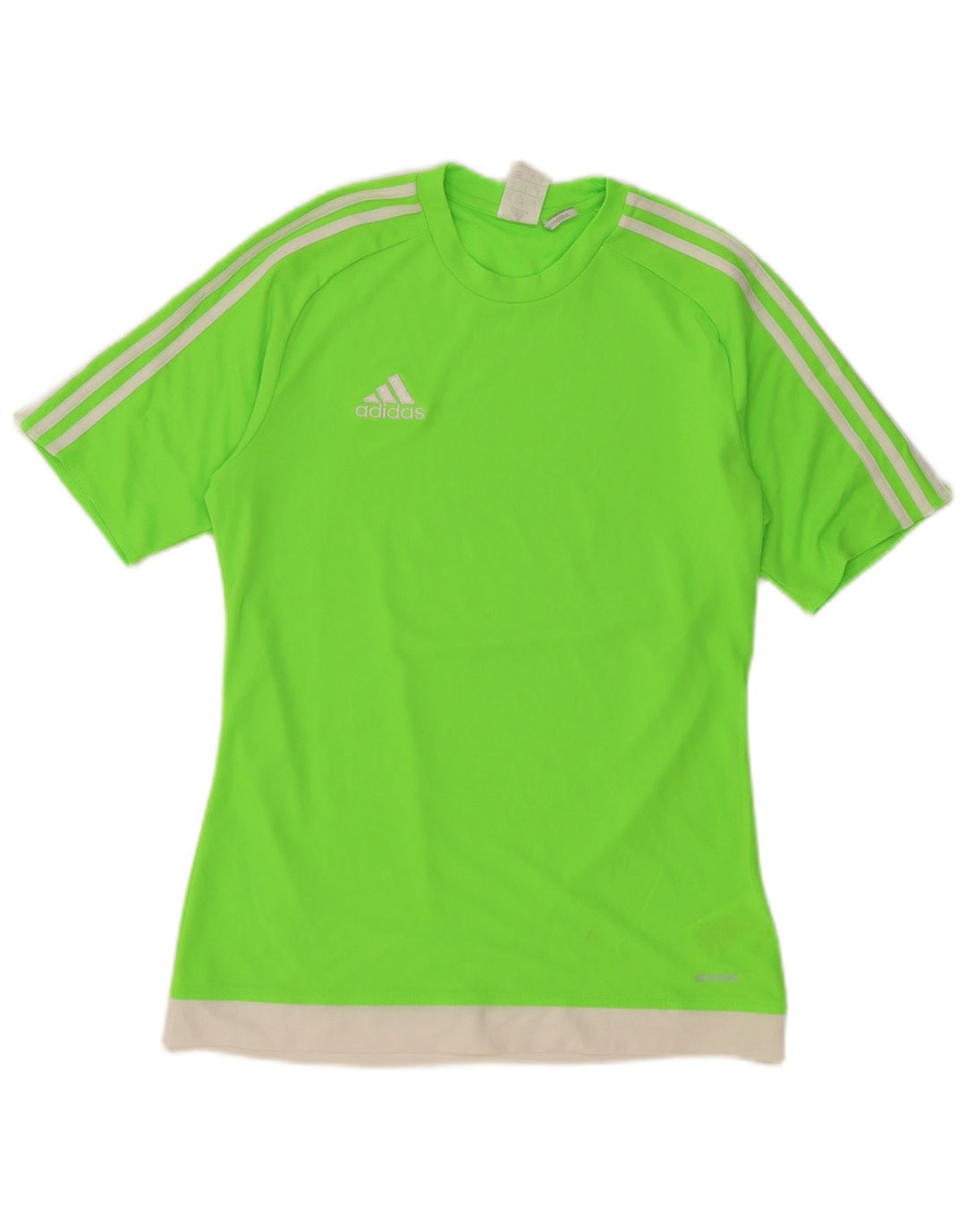 Adidas Herren Climalite T-Shirt Top Small Grün Colourblock Polyester