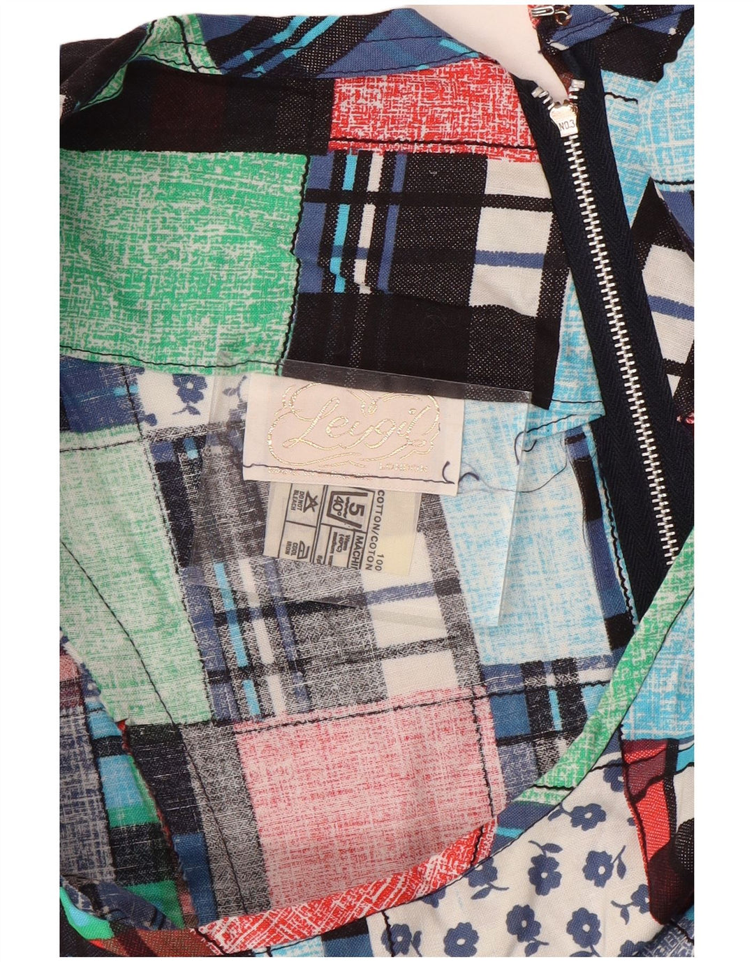 Leygil Damen ärmelloses A-Linien-Kleid UK 18 XL Mehrfarbiges Patchwork