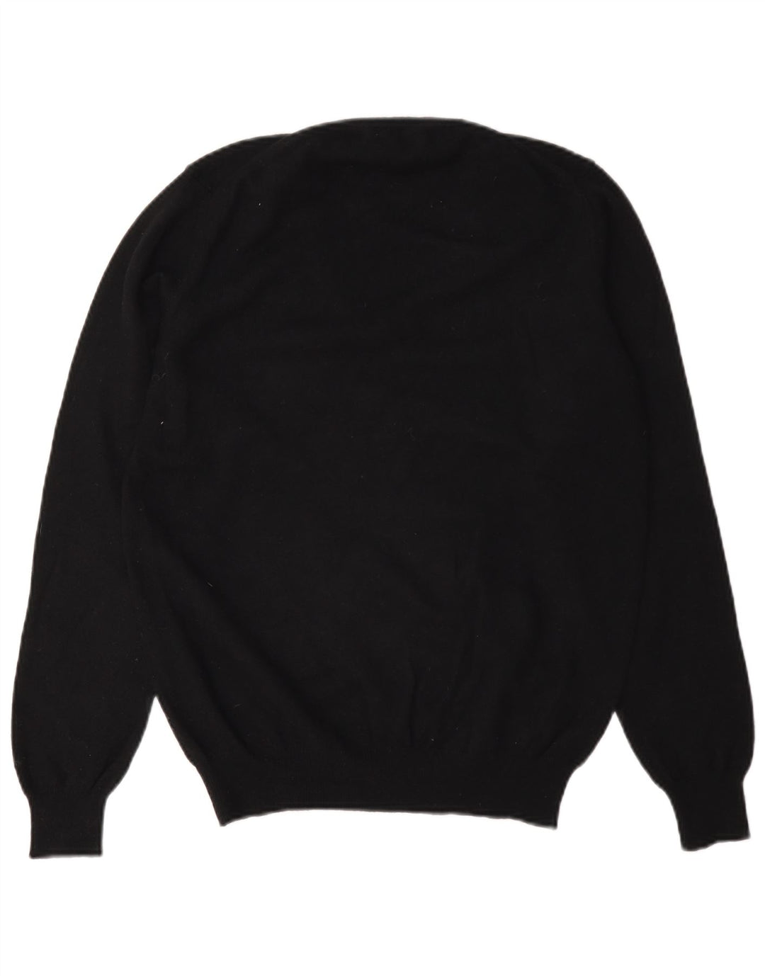 Gant Damen-Pullover mit V-Ausschnitt, UK 14, Größe L, schwarze Wolle