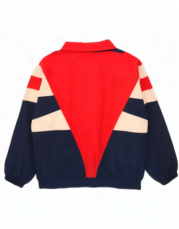 Vintage Herren Unisex Trainingsanzug Top Jacke EU 52/54 Groß Marineblau