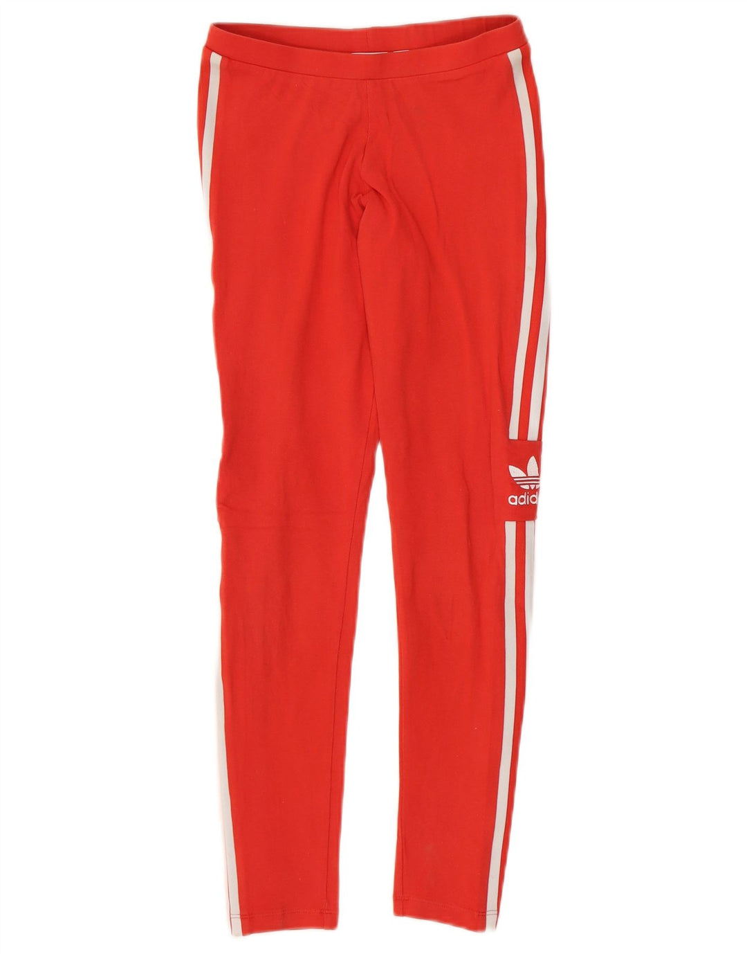 ADIDAS Damen Leggings UK 6 XS Rote Baumwolle