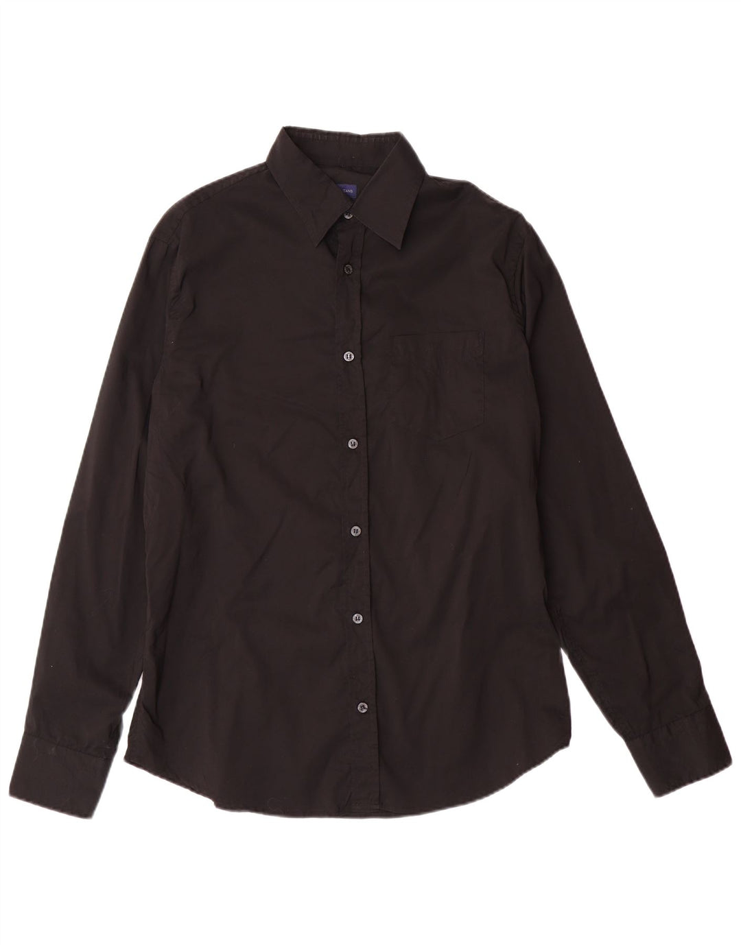 TRUSSARDI JEANS Herrenhemd Große schwarze Baumwolle
