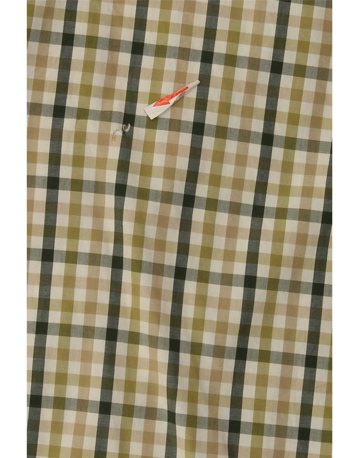 Timberland Herrenhemd XL Green Gingham Cotton