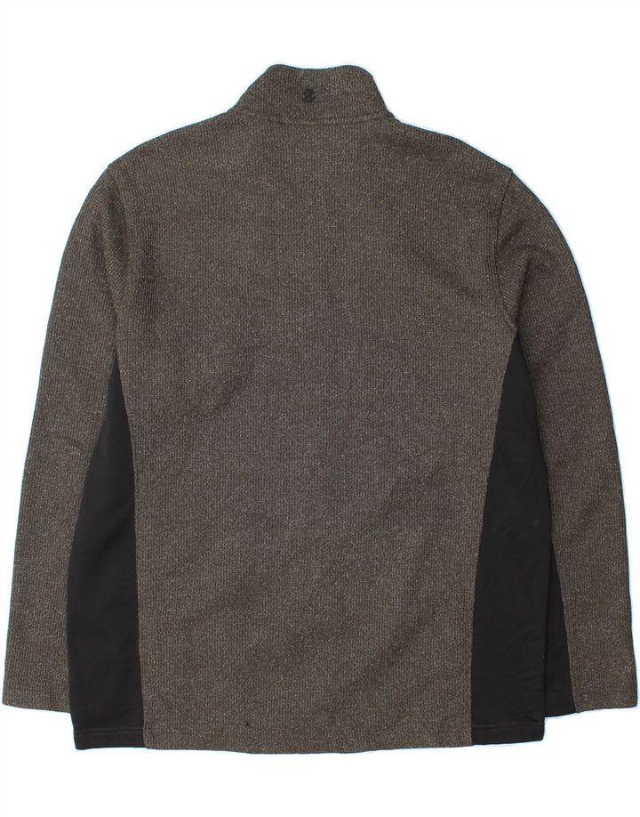 IZOD Mens Tracksuit Top Jacket Large Grey Colourblock Polyester Vintage Izod and Second-Hand Izod from Messina Hembry 