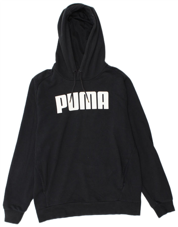 PUMA Herren Graphic Hoodie Pullover Mittelschwarze Baumwolle